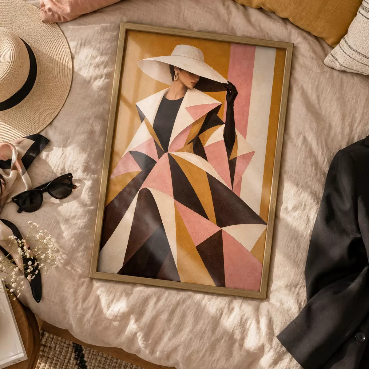 Poster Stylová elegance v odvážných vzorech f50882