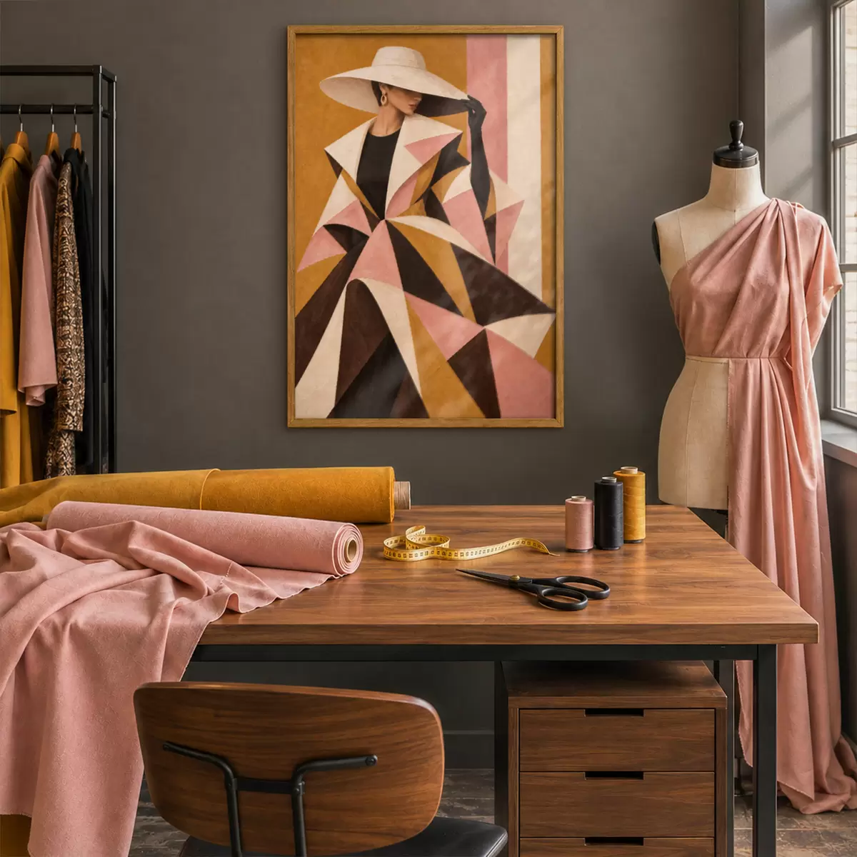 Poster Stylová elegance v odvážných vzorech f50882