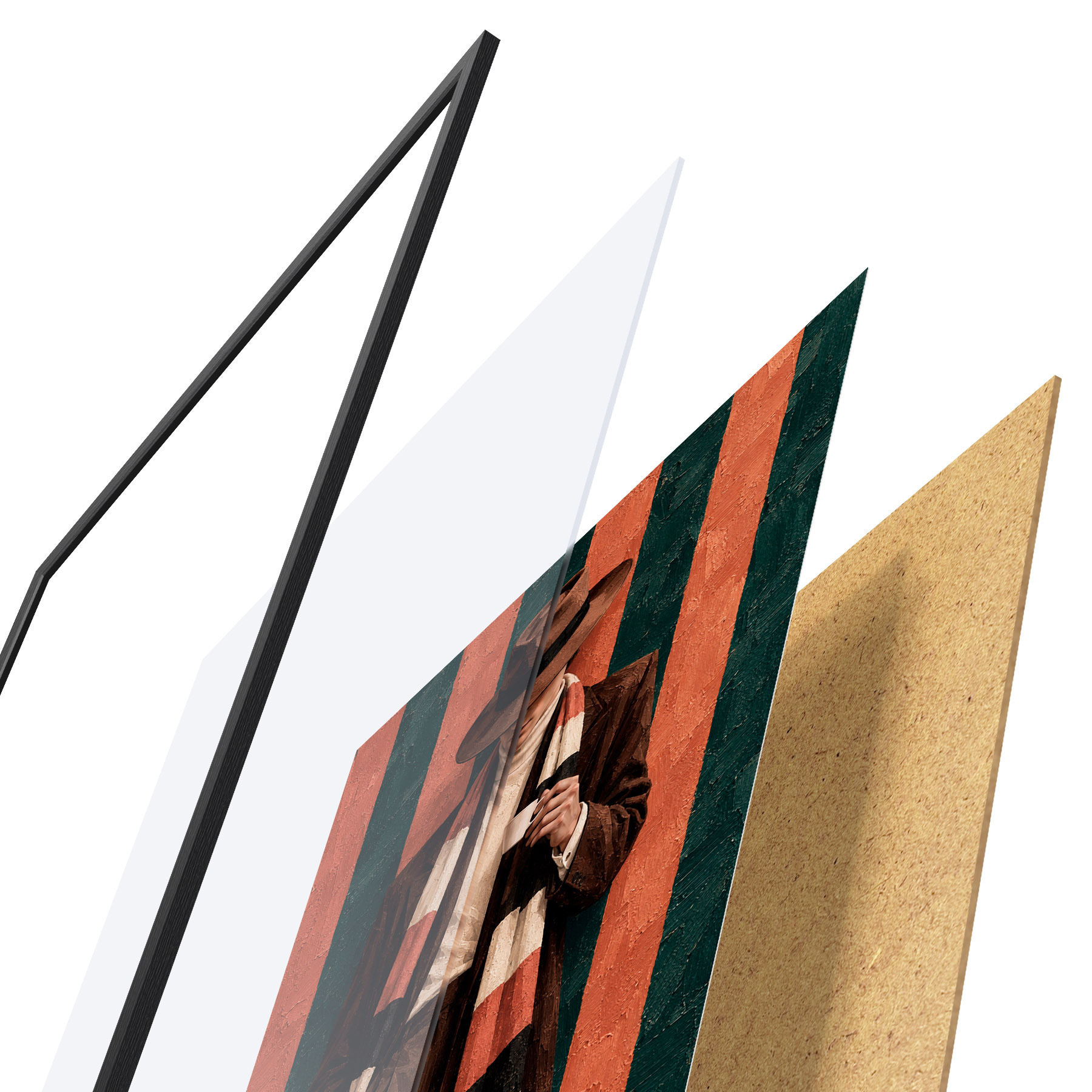Poster Elegantní postava s šálkem v ruce f50884