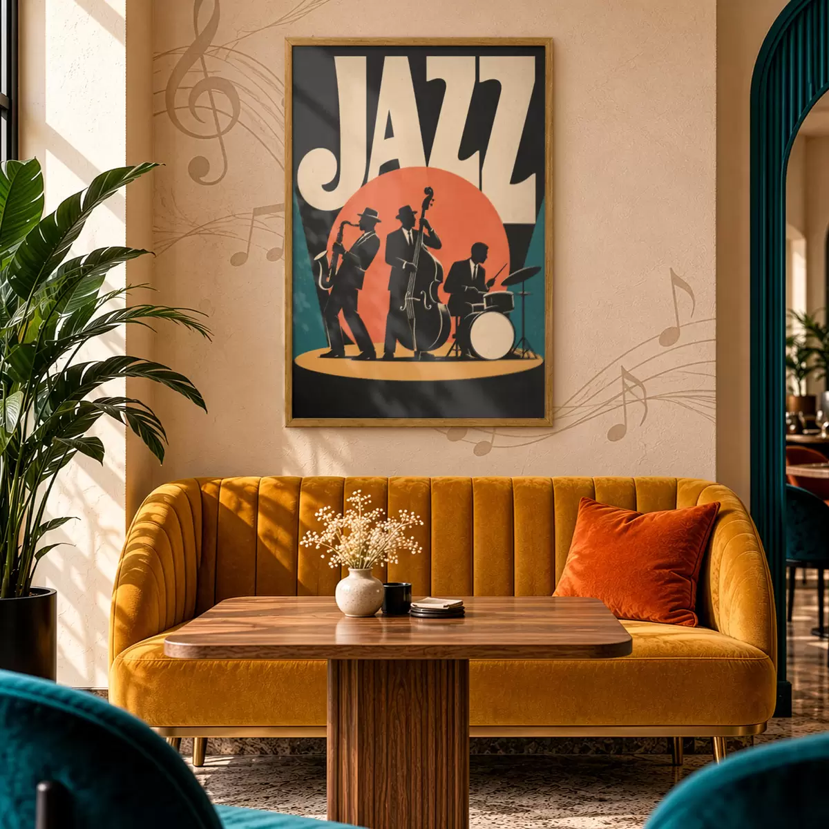 Poster Živý jazz: spojení rytmu a duše f50921