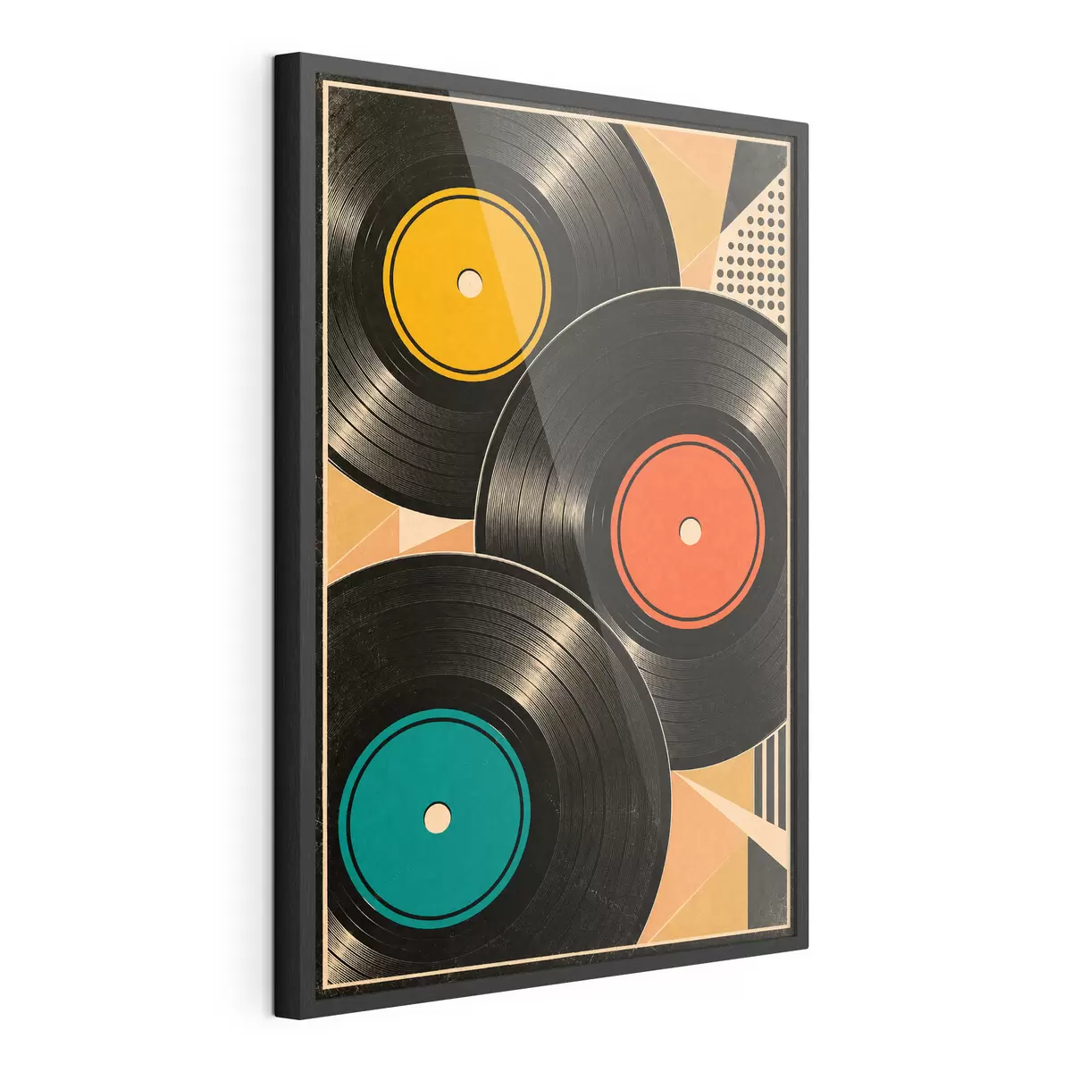 Poster Barevné vinylové desky v harmonii f50923