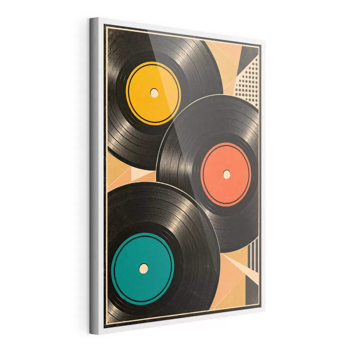 Poster Barevné vinylové desky v harmonii f50923