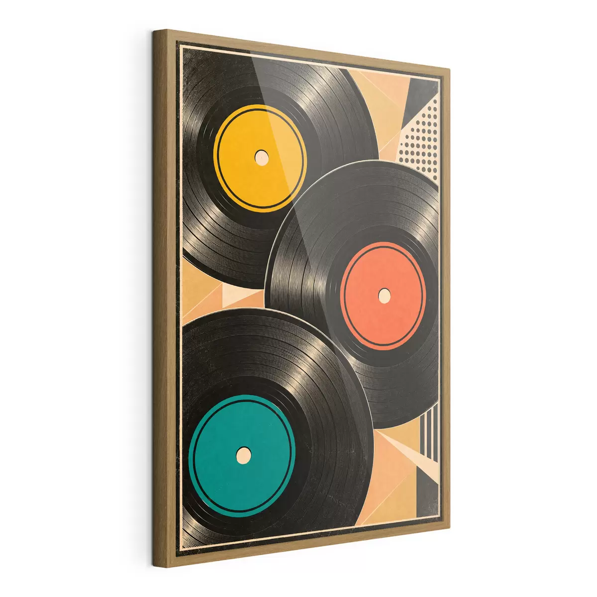 Poster Barevné vinylové desky v harmonii f50923