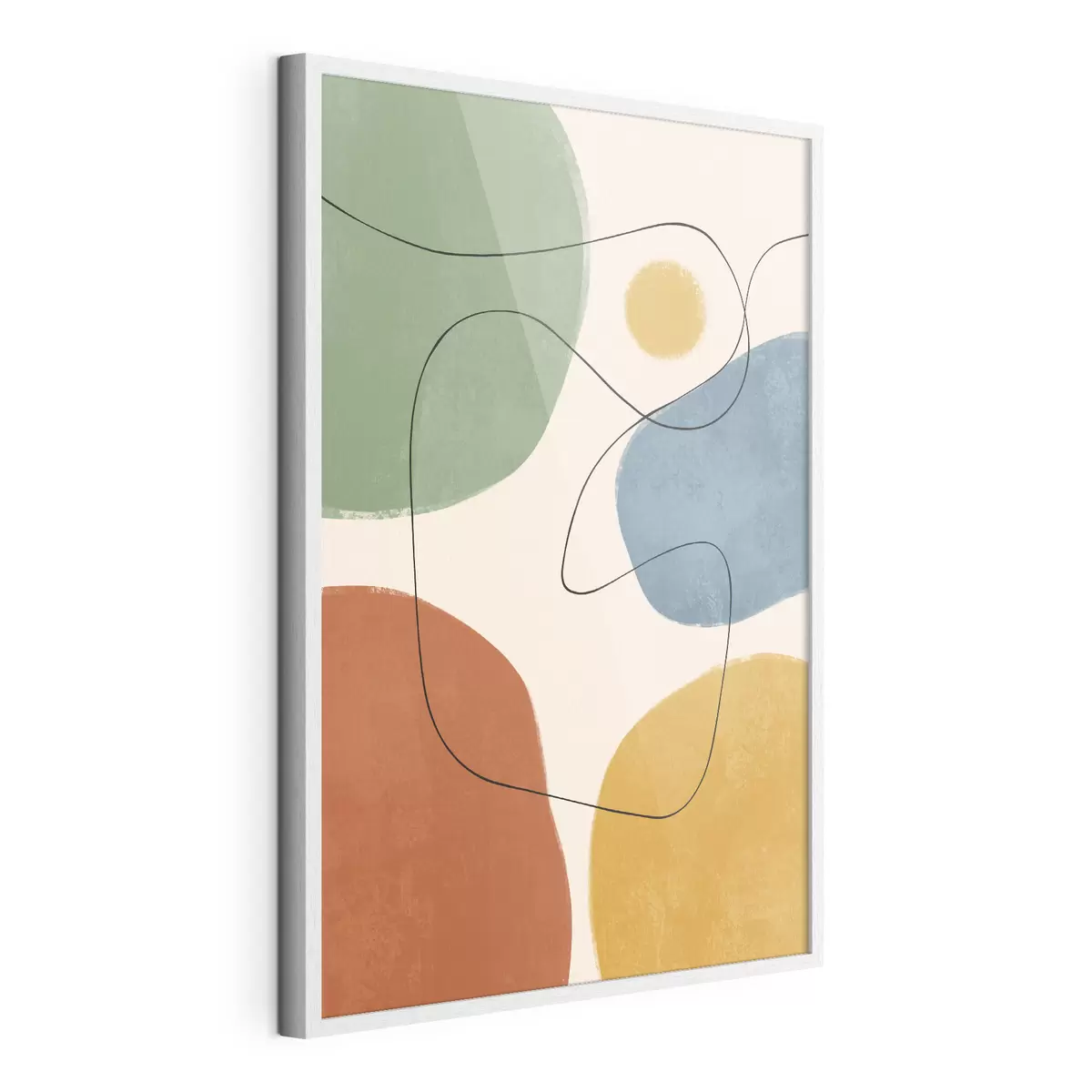 Poster Abstraktní barvy s plynulými liniemi f50736