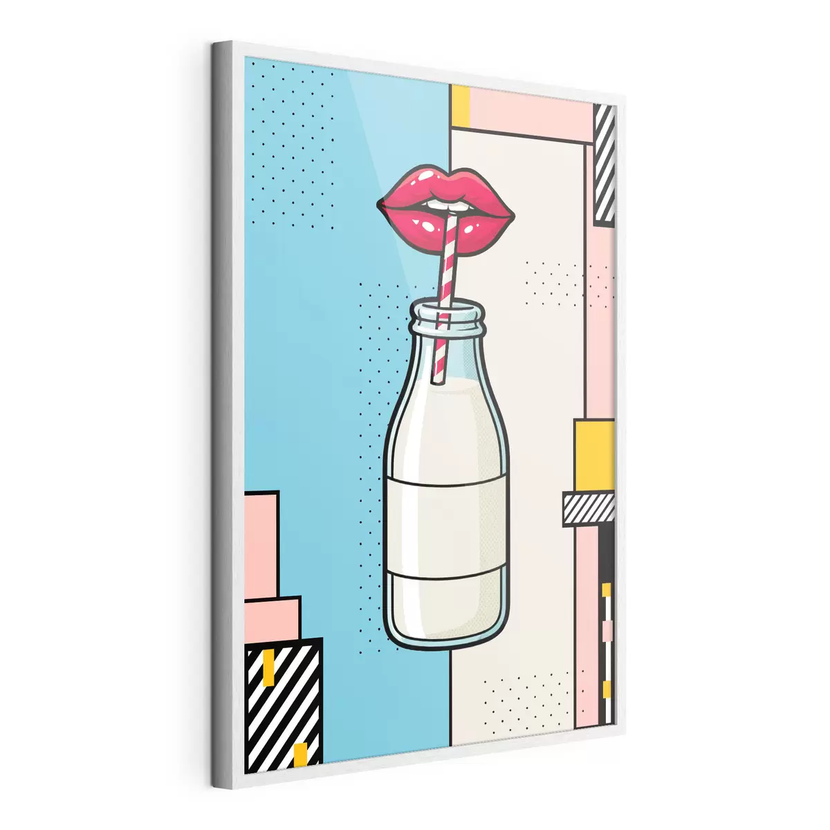 Poster Popíjení z láhve s elegantním potiskem f50786