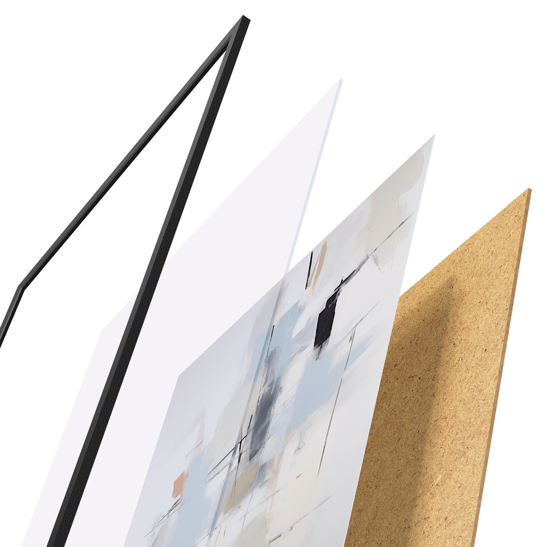 Poster Chaotická abstrakce, napodobování malby f51128