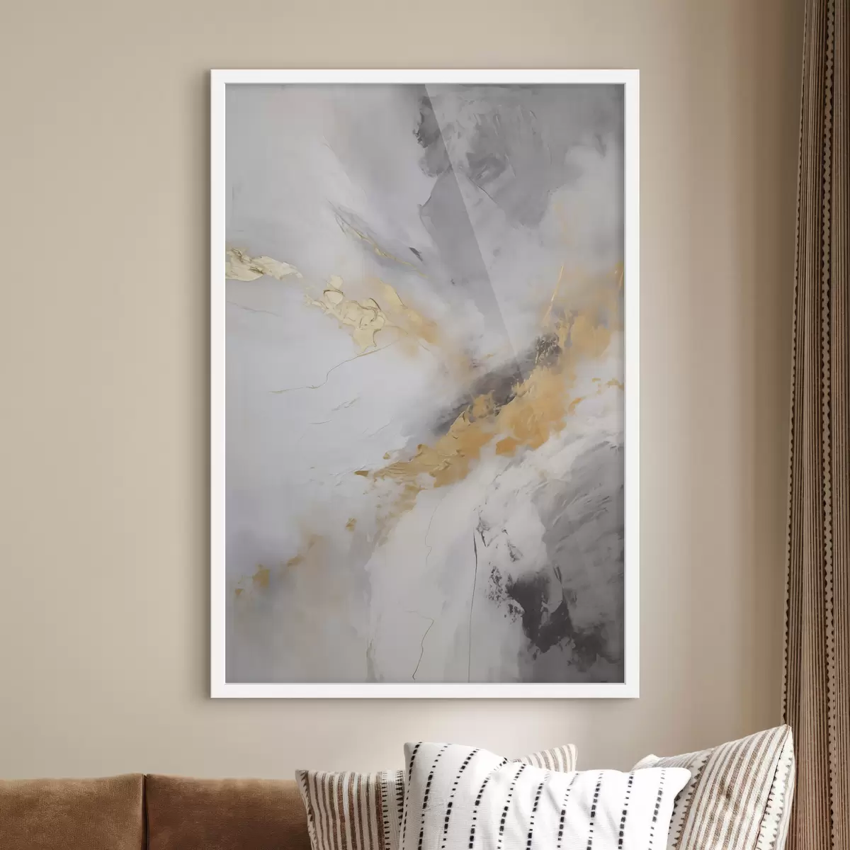 Poster Abstraktní kompozice, napodobenina malby f51141