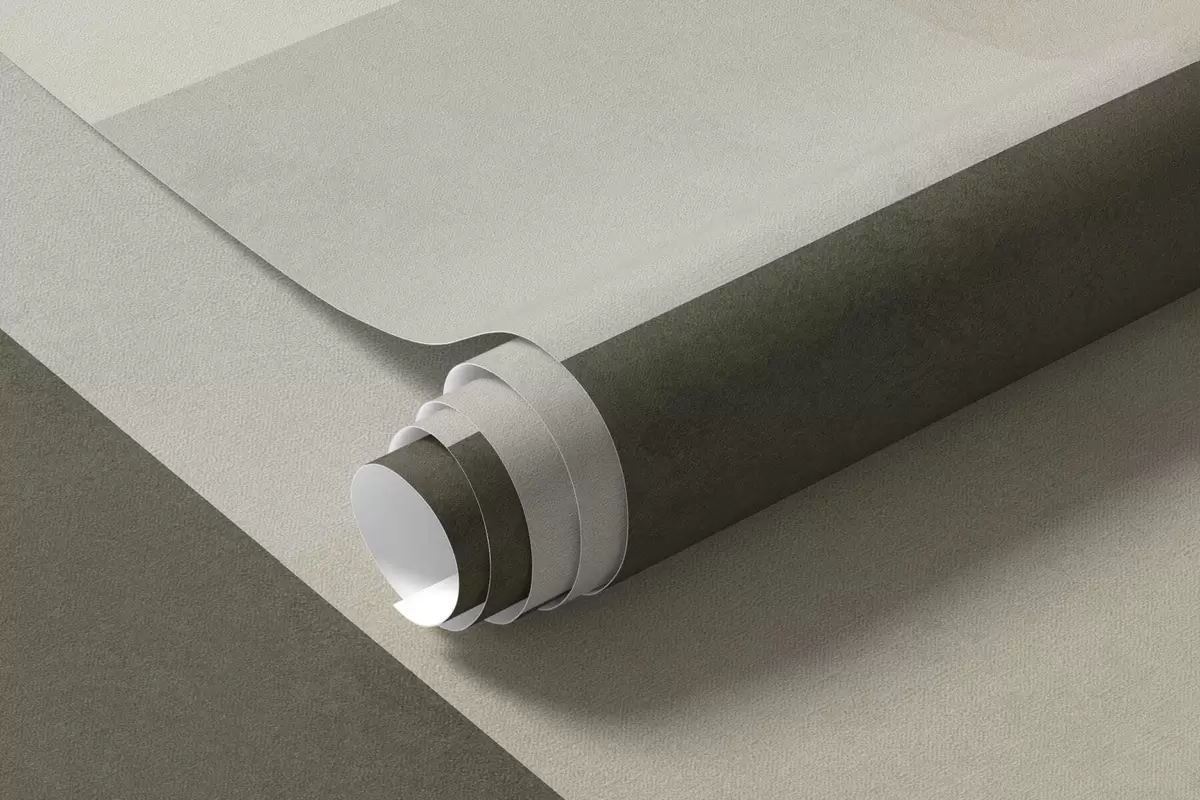 Fototapet Geometrická kompozice z olivových, šedých a béžových bloků w05890v3
