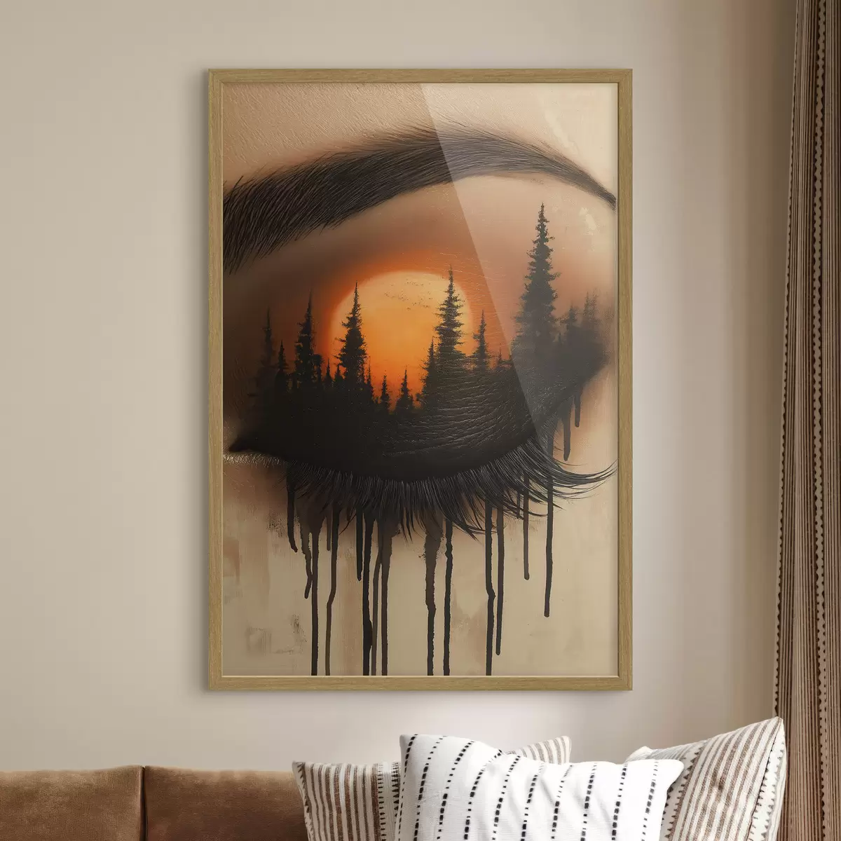 Poster Západ slunce v jejích očích f51048