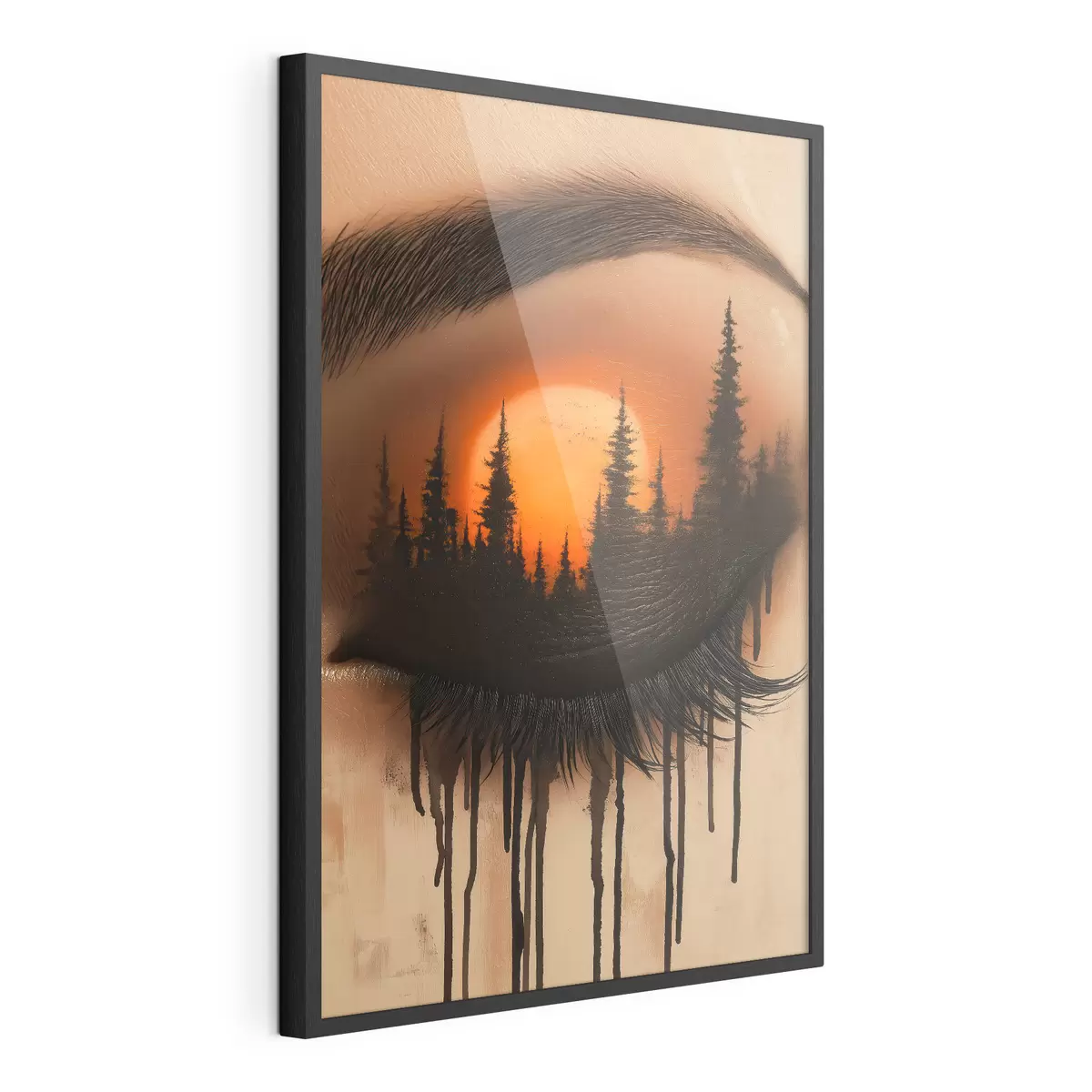 Poster Západ slunce v jejích očích f51048
