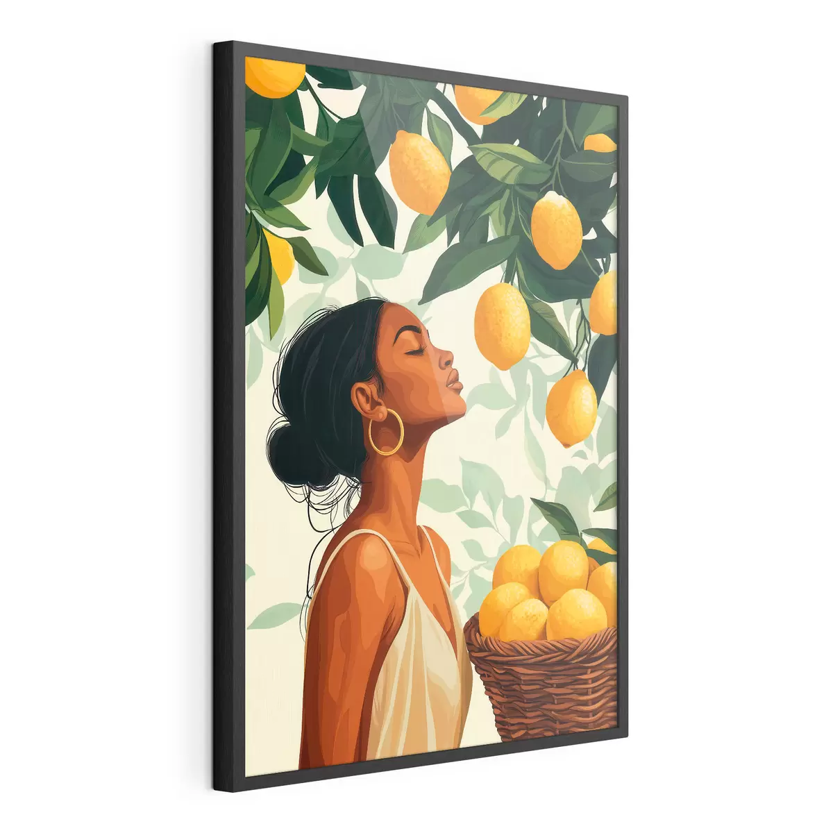 Poster Dívka mezi citrony f51049