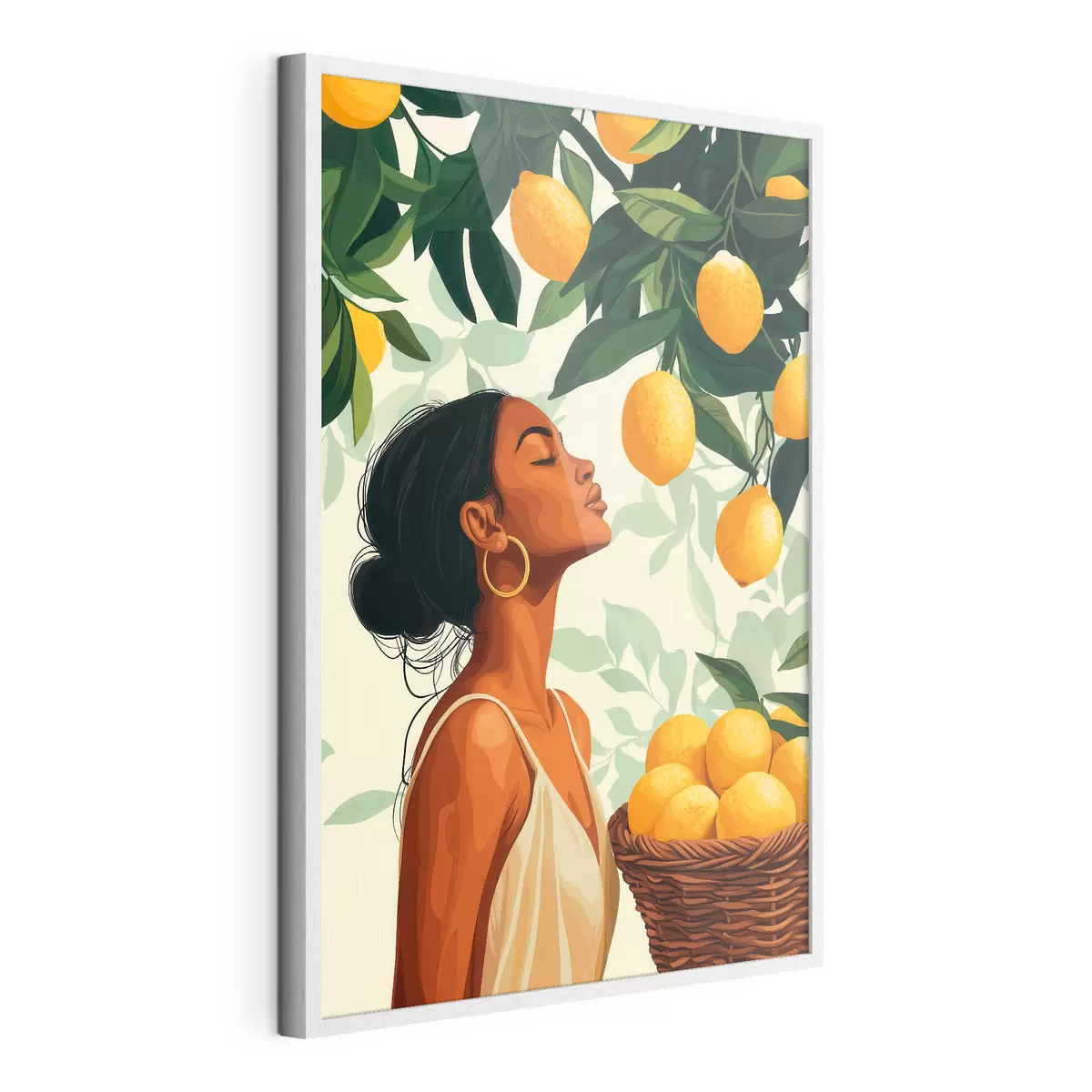 Poster Dívka mezi citrony f51049