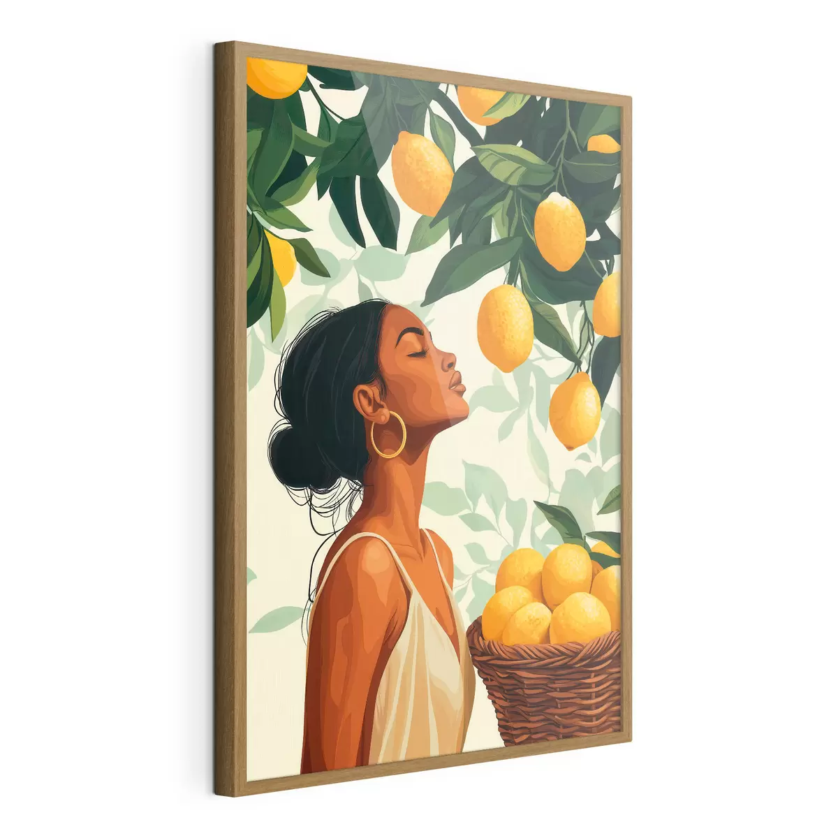 Poster Dívka mezi citrony f51049