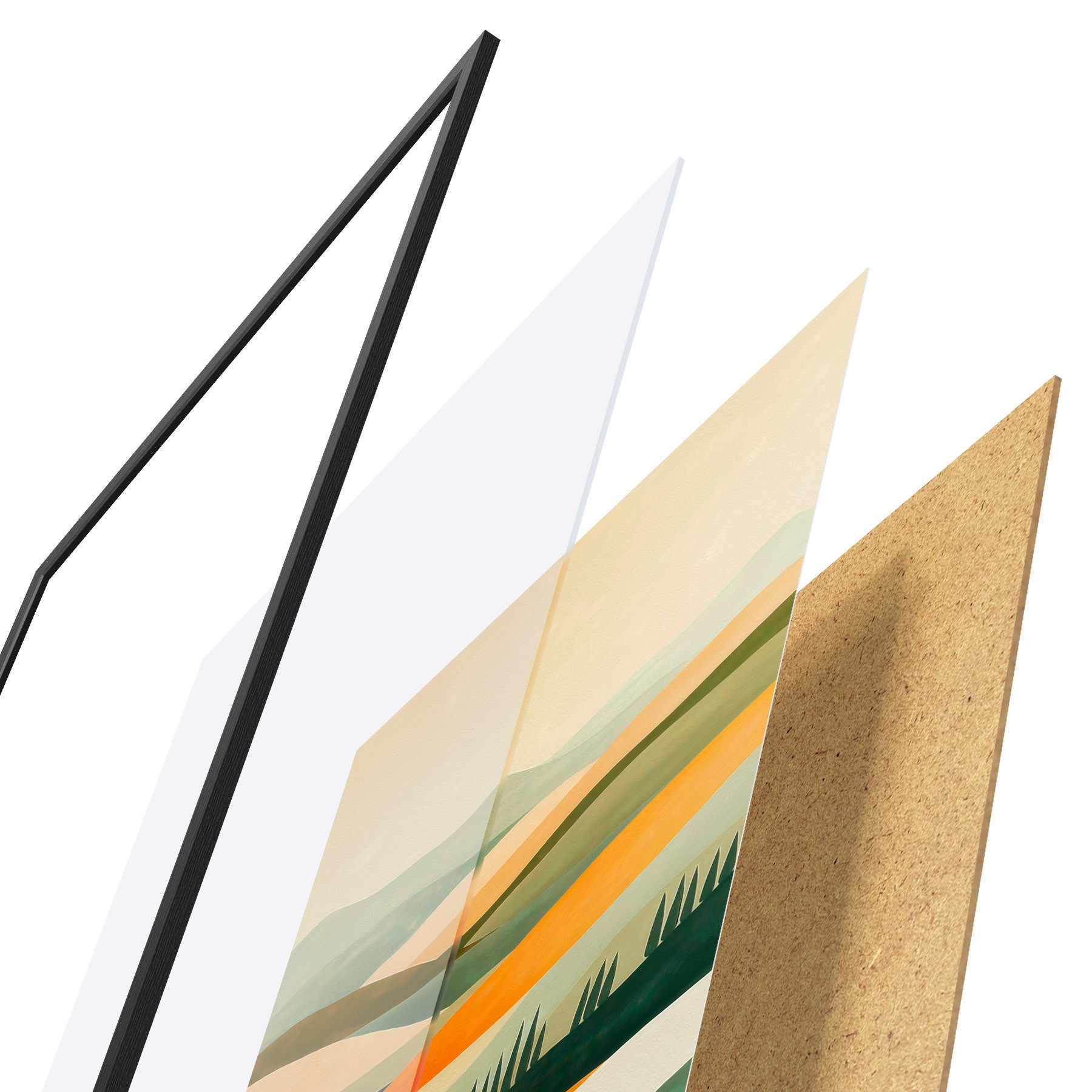 Poster Barevné kopce f51057