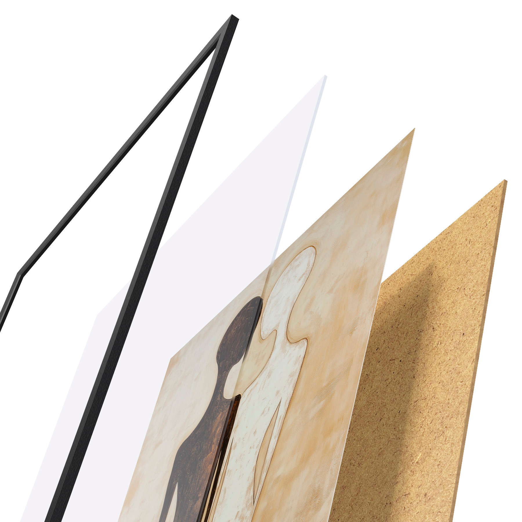 Poster Abstraktní siluety f51059