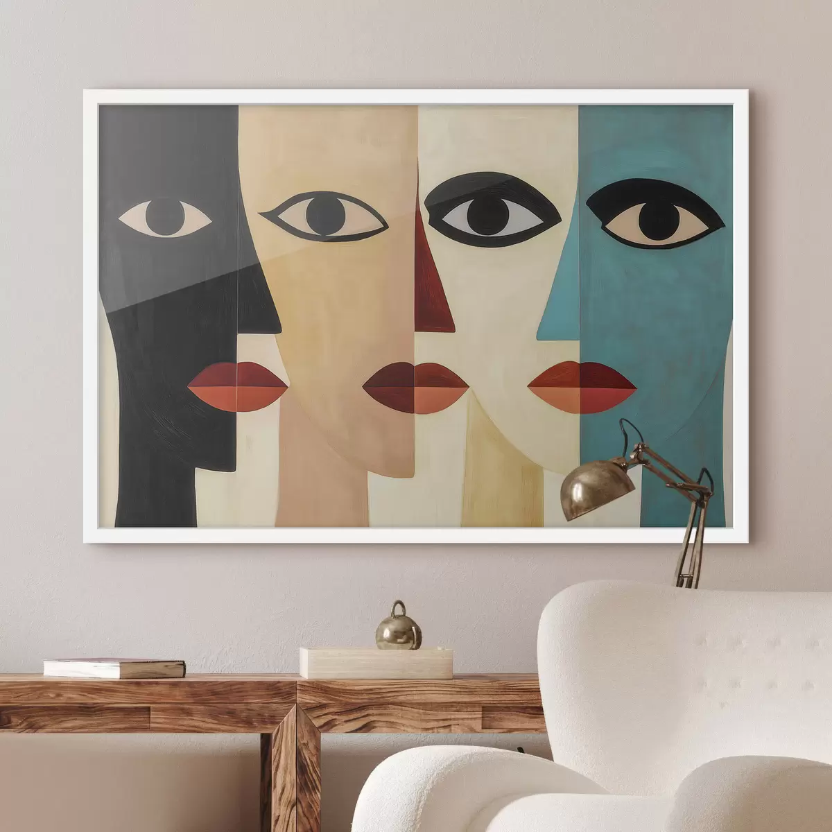 Poster Abstraktní tváře f51063