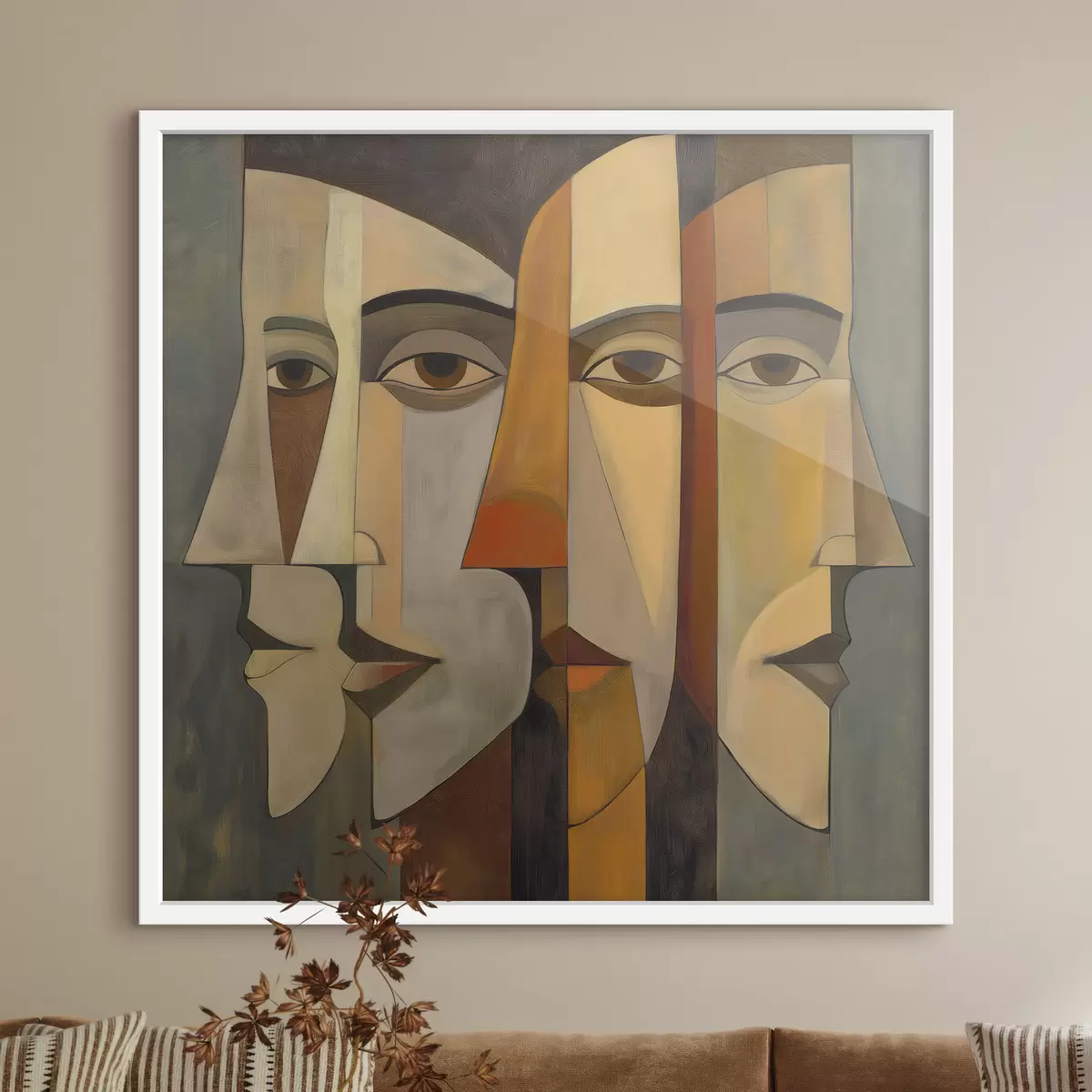 Poster Abstraktní tváře f51067