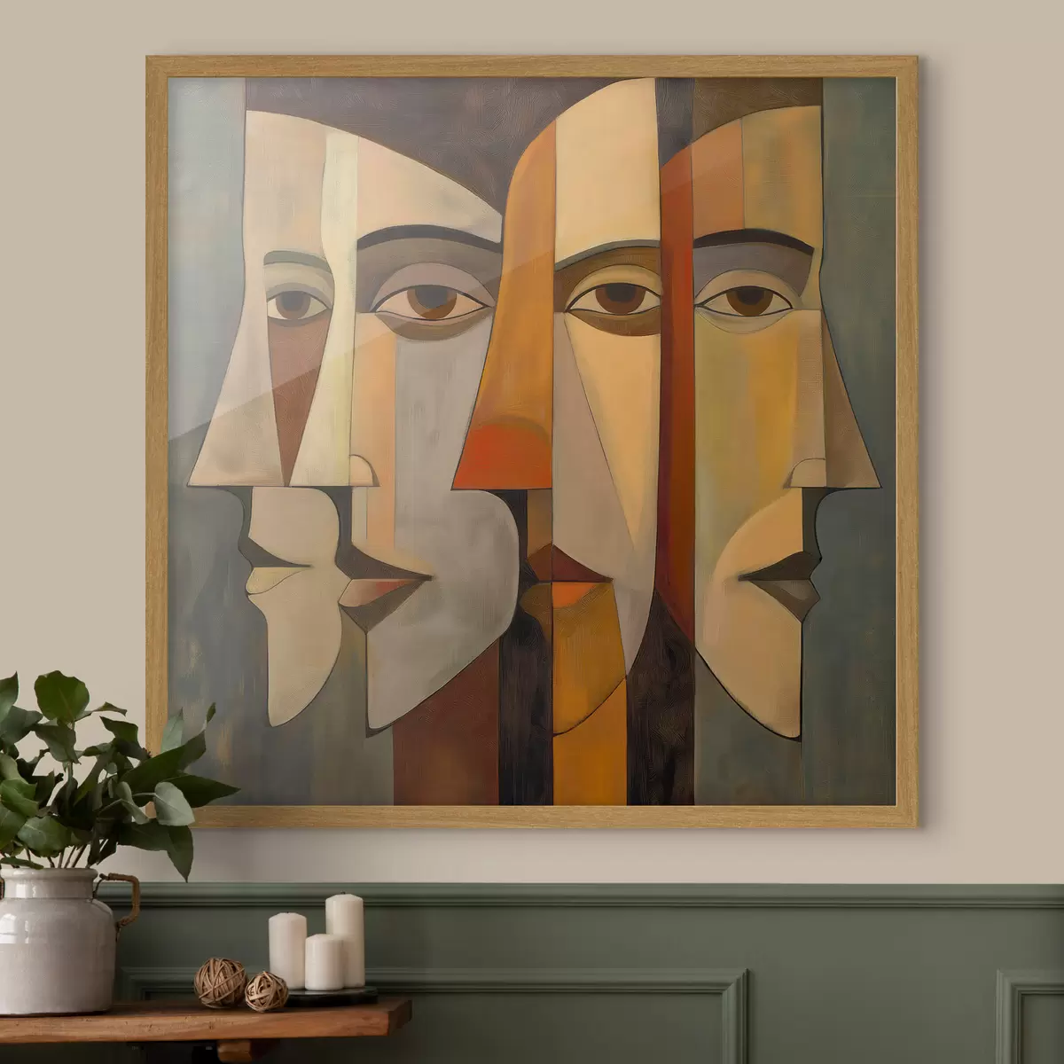 Poster Abstraktní tváře f51067