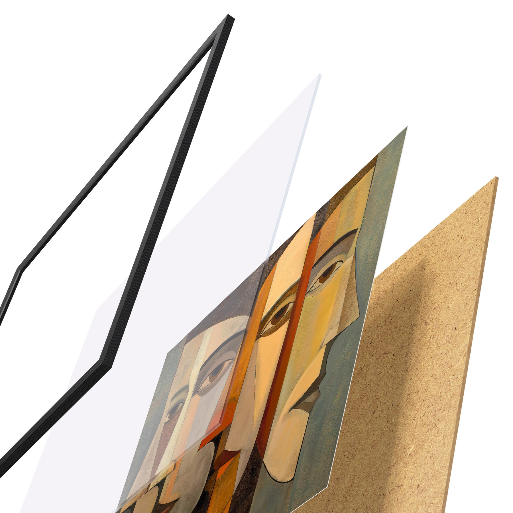 Poster Abstraktní tváře f51067