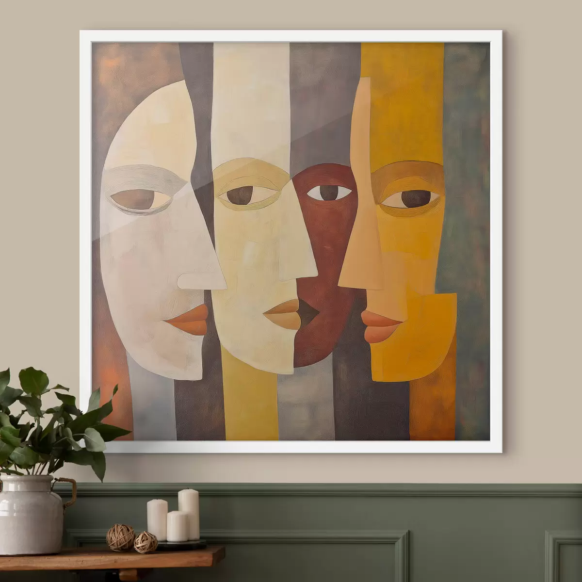 Poster Abstraktní tváře f51068
