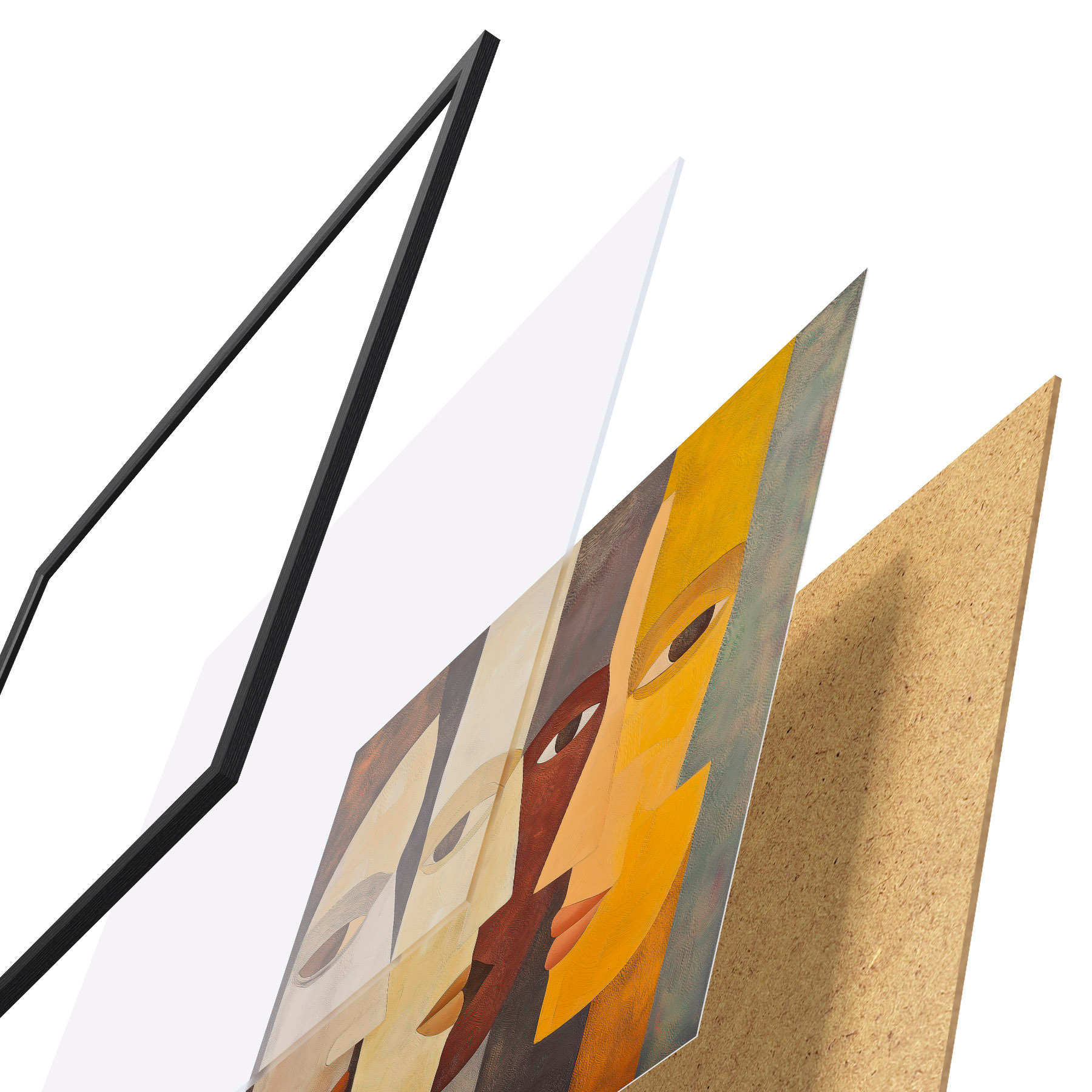 Poster Abstraktní tváře f51068
