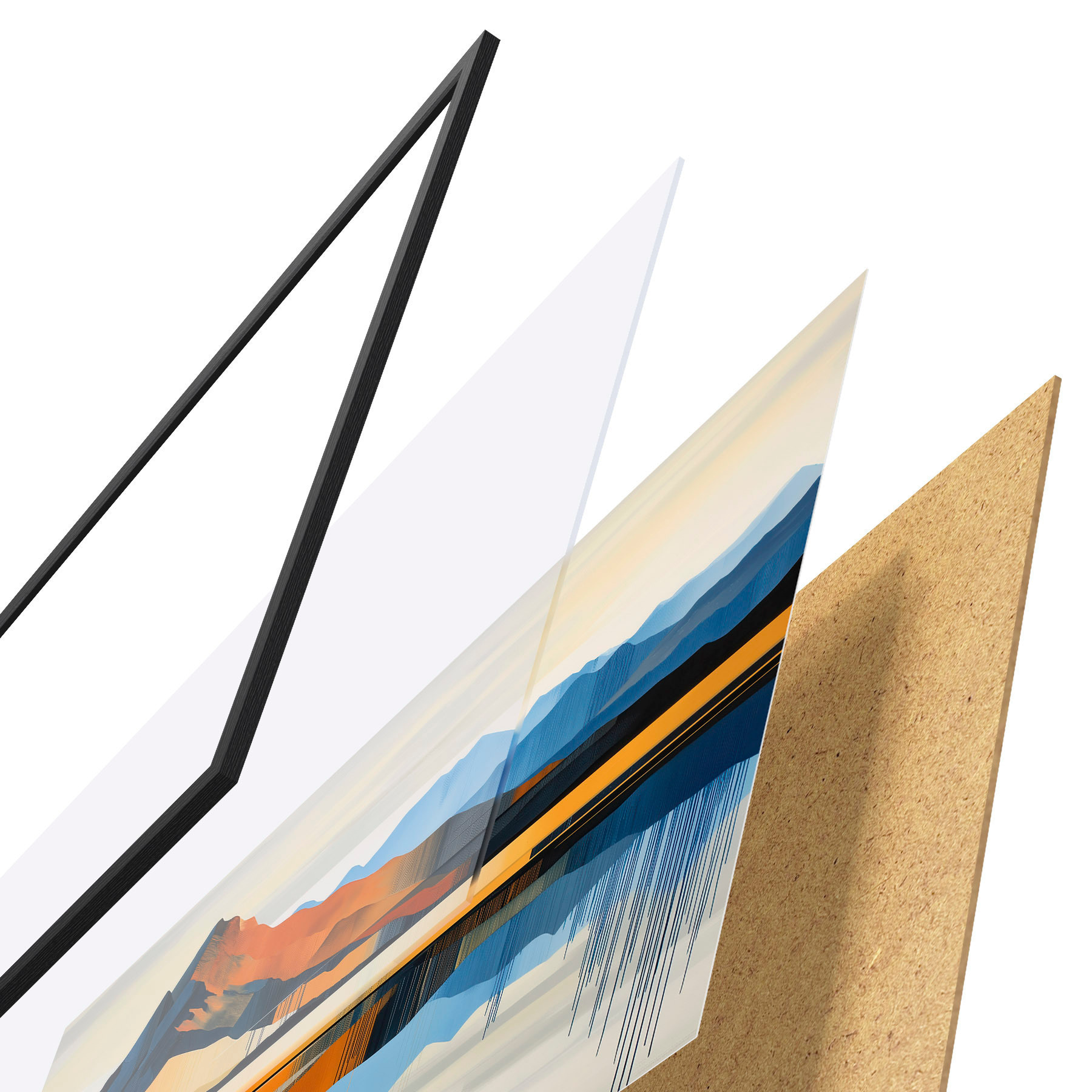 Poster Barevné hory f51070