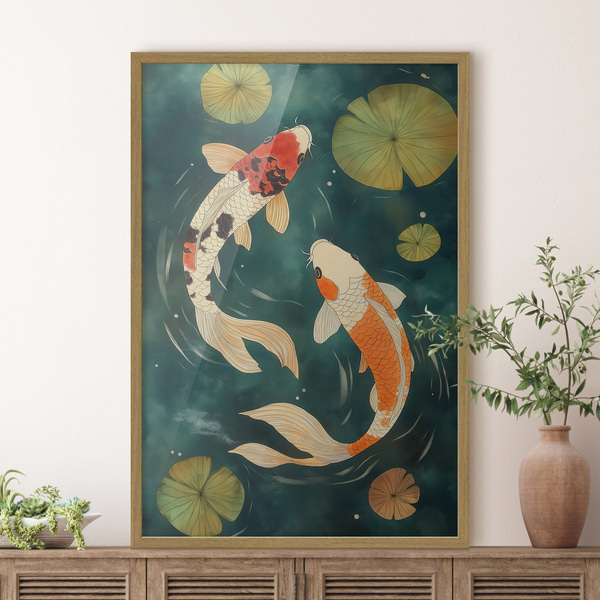 Plakát Východní koi, Postery hmyz a zvířata, f51076wo : Uwalls