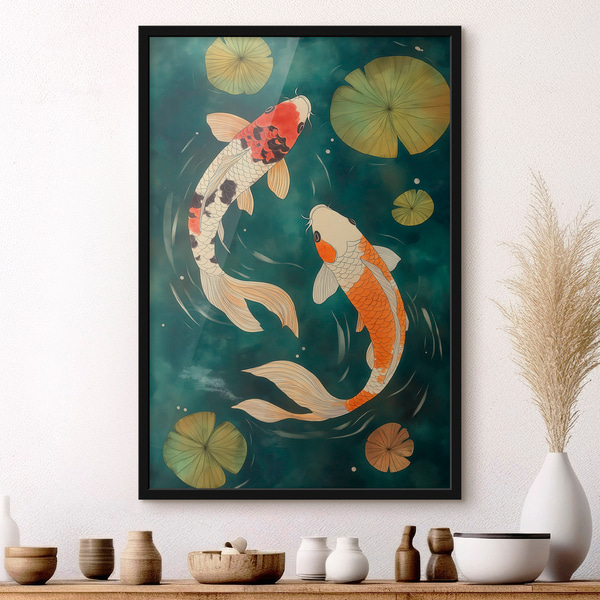 Plakát Východní koi, Postery hmyz a zvířata, f51076bk : Uwalls