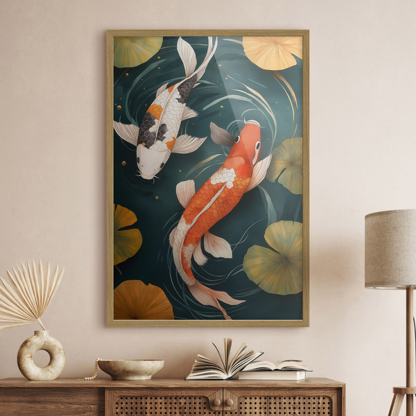 Plakát Východní koi, Postery hmyz a zvířata, f51077wo : Uwalls