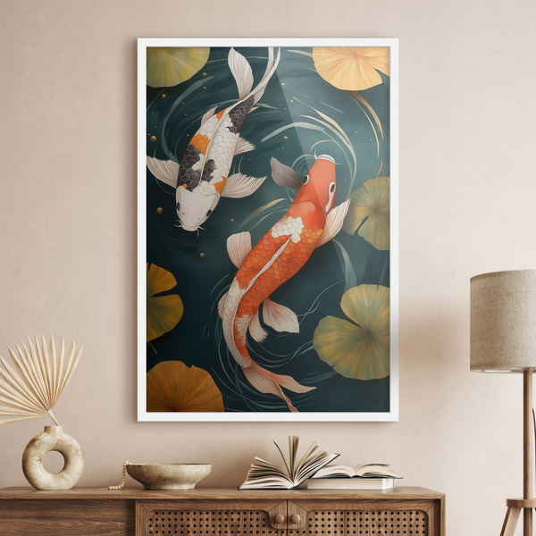 Plakát Východní koi, Postery hmyz a zvířata, f51077wh : Uwalls