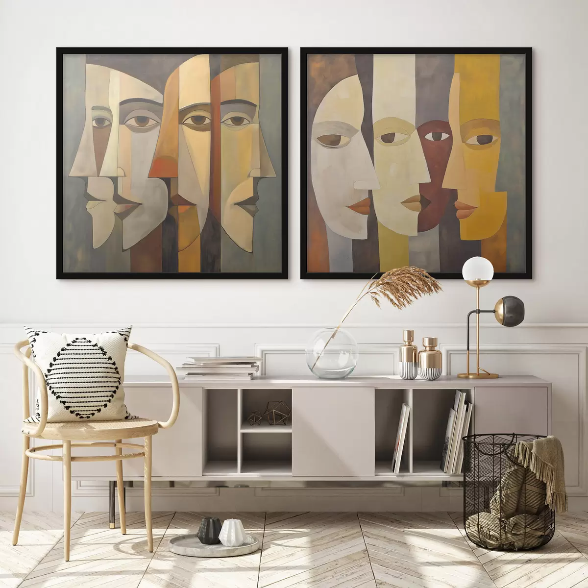 Poster Abstraktní tváře d31084