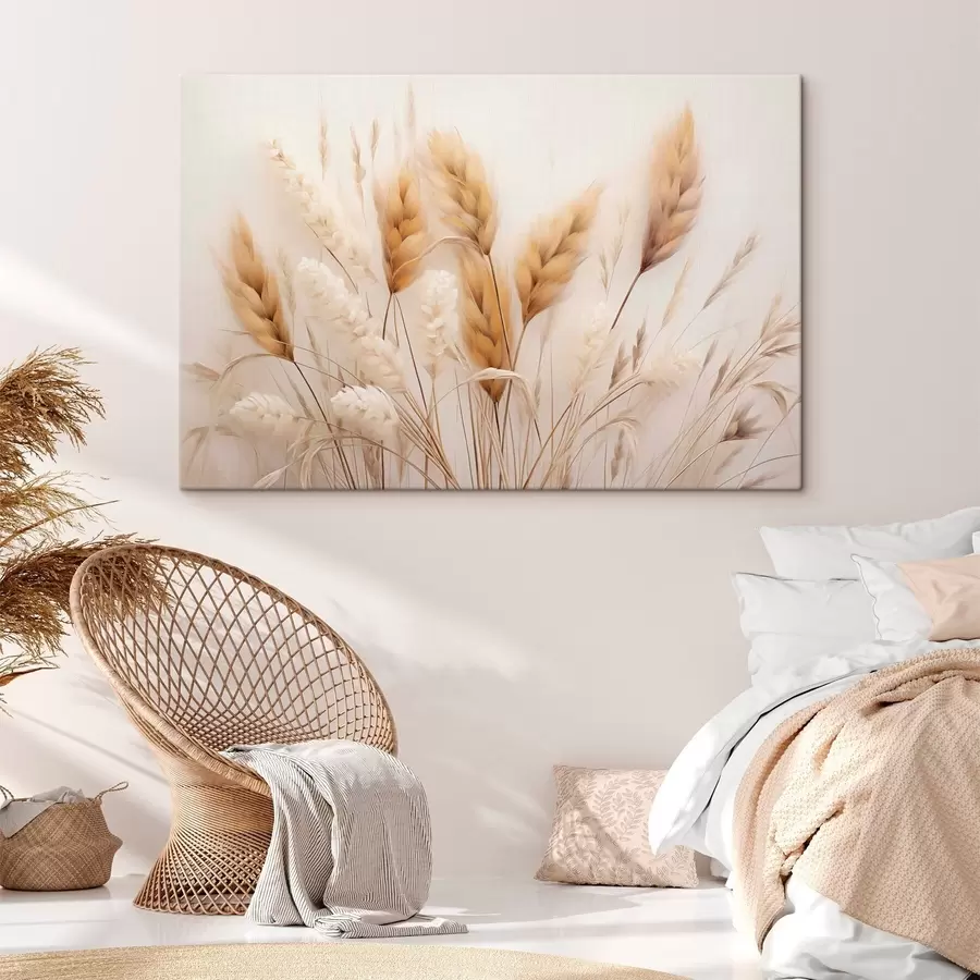 Fototapet Nadýchaná tráva pampová v ekologickém stylu s51093