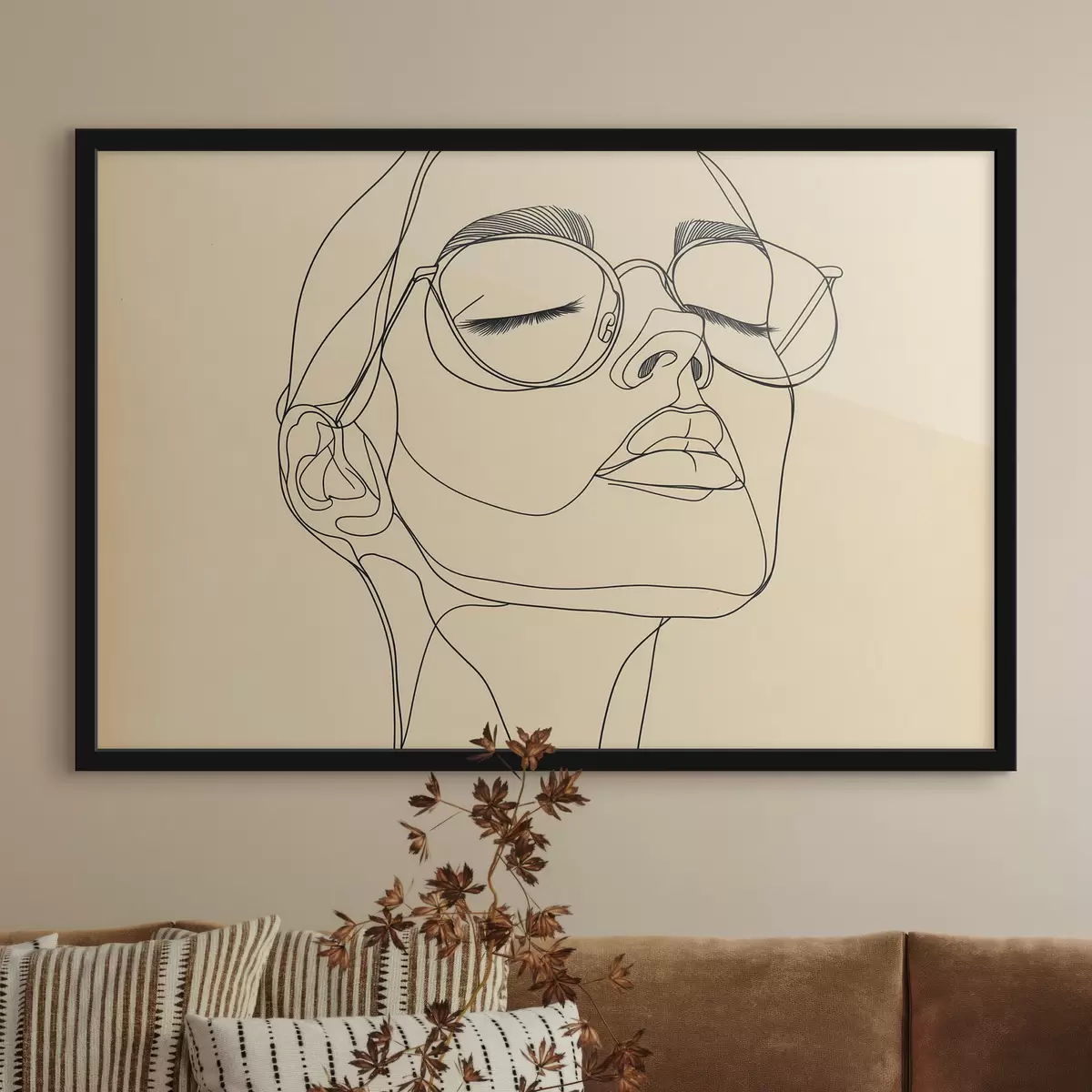 Poster Lineární portrét ženy f51145