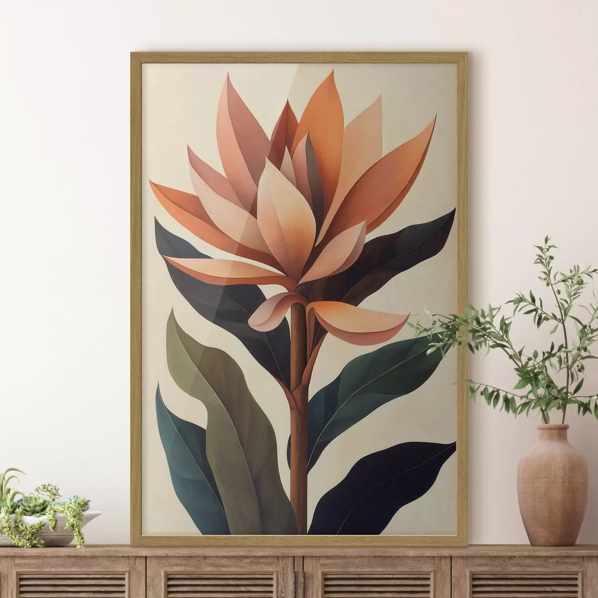Poster Abstraktní květina f51155