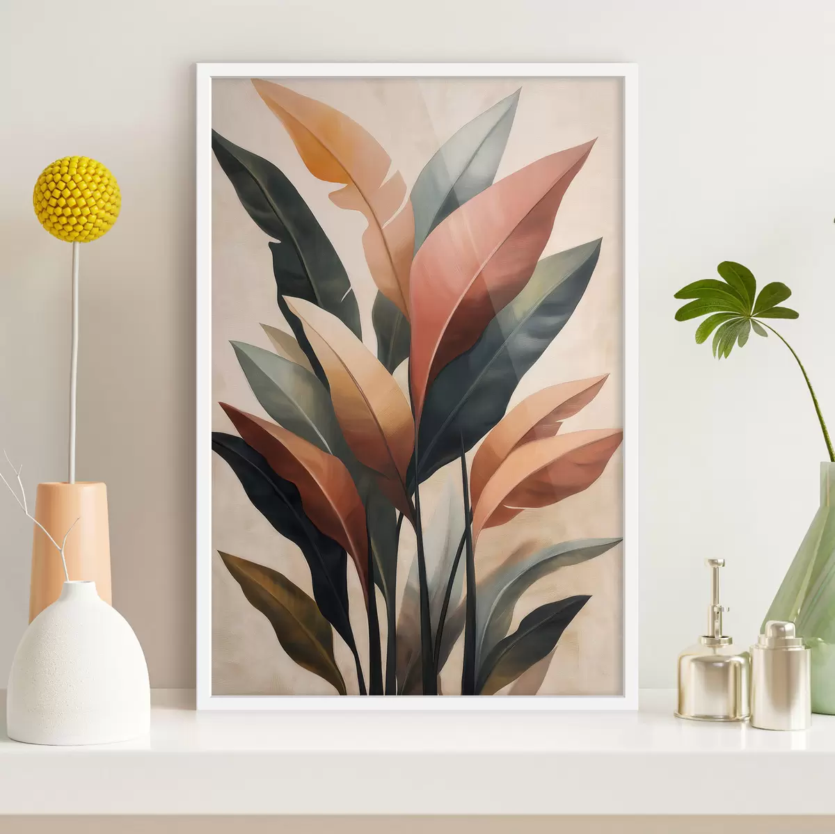 Poster Abstraktní listy f51156