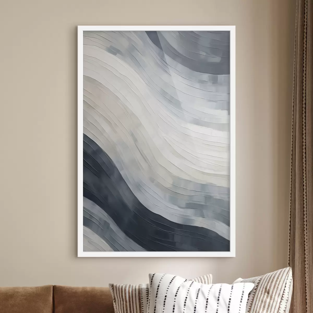 Poster Abstraktní pruhy, imitace malby f51171