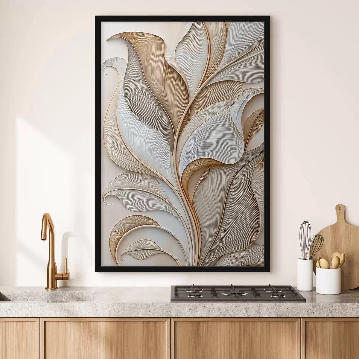 Poster Abstraktní listy f51176