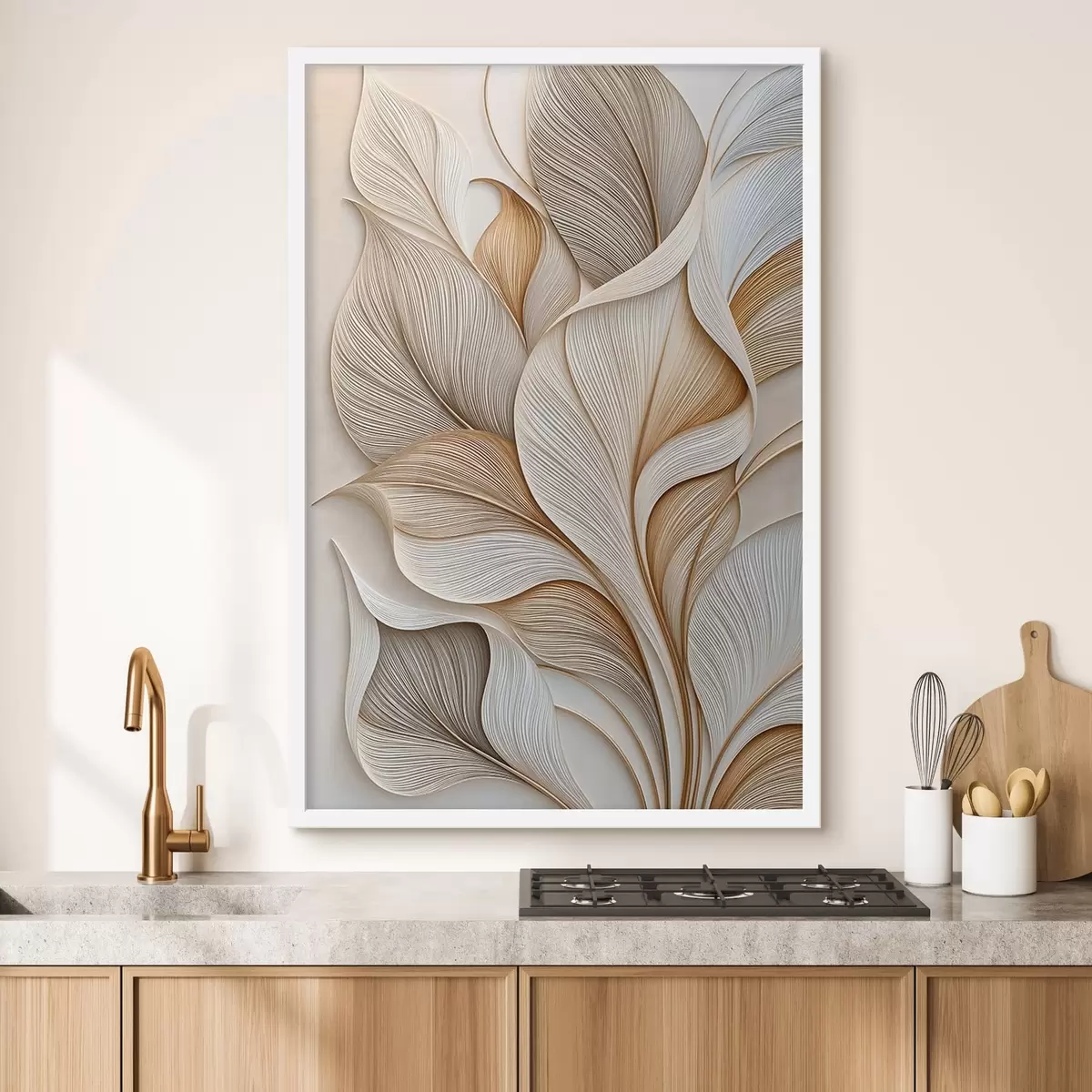 Poster Abstraktní listy f51177
