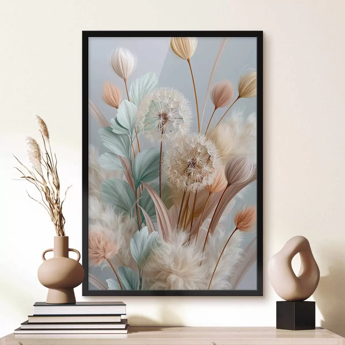 Poster Křehké pampelišky a luční květiny f51182