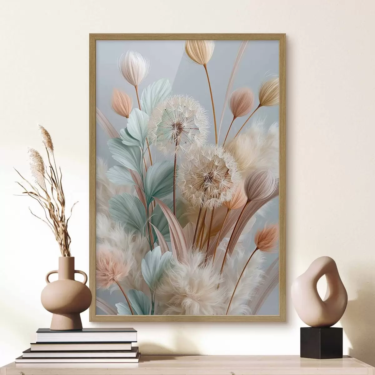 Poster Křehké pampelišky a luční květiny f51182