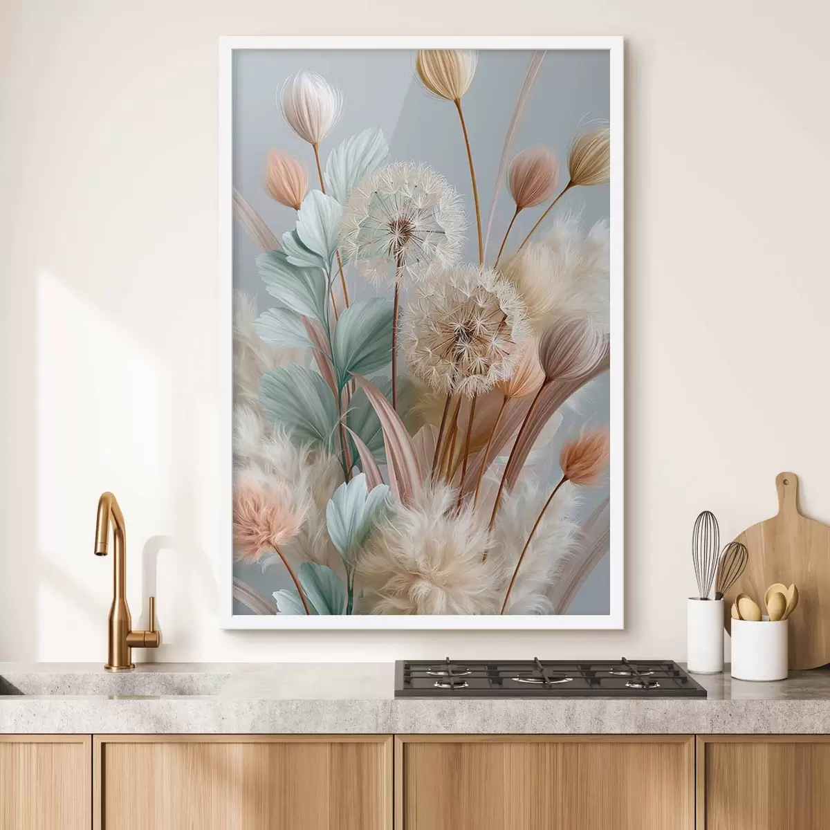 Poster Křehké pampelišky a luční květiny f51182