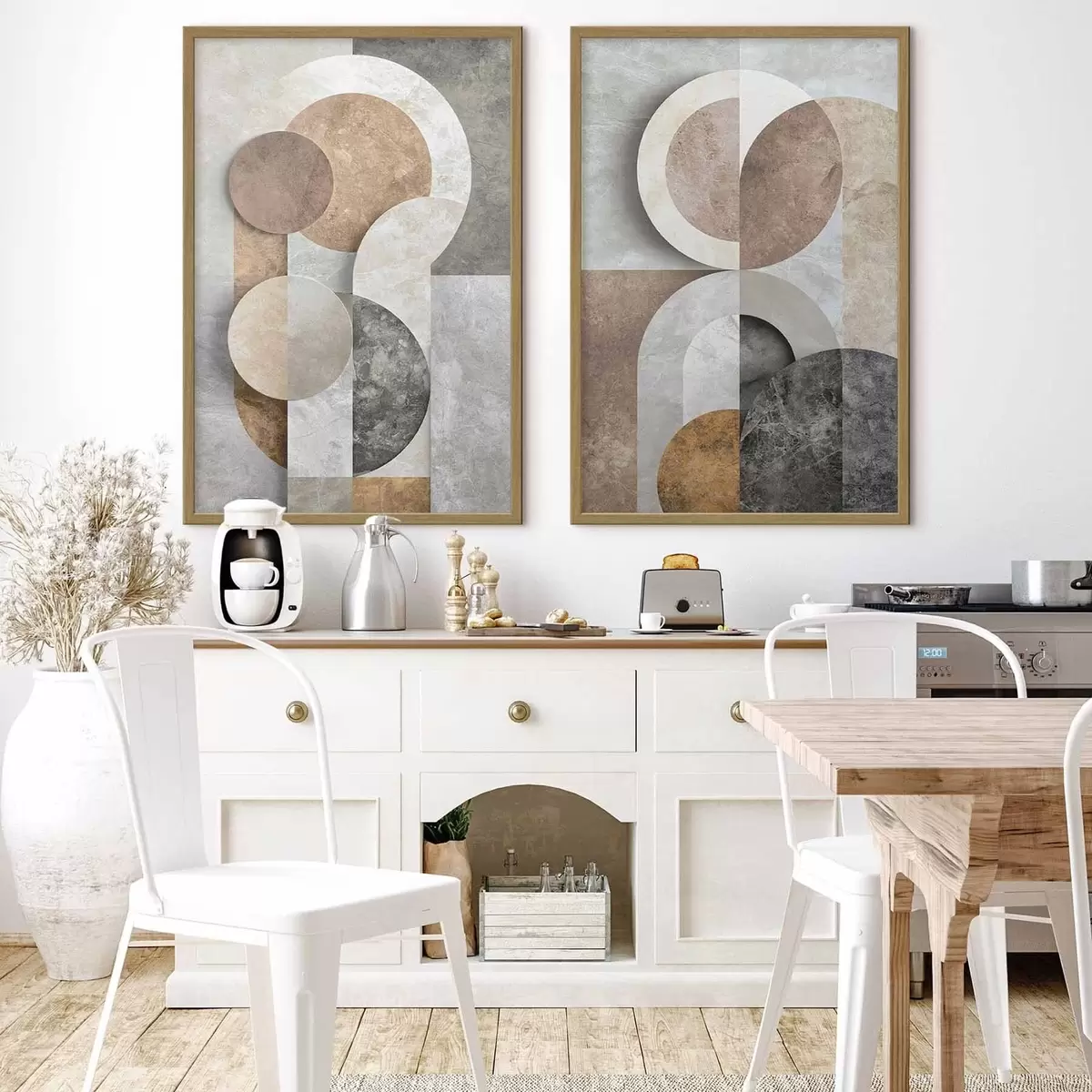 Poster Překrývající se geometrické tvary d31119