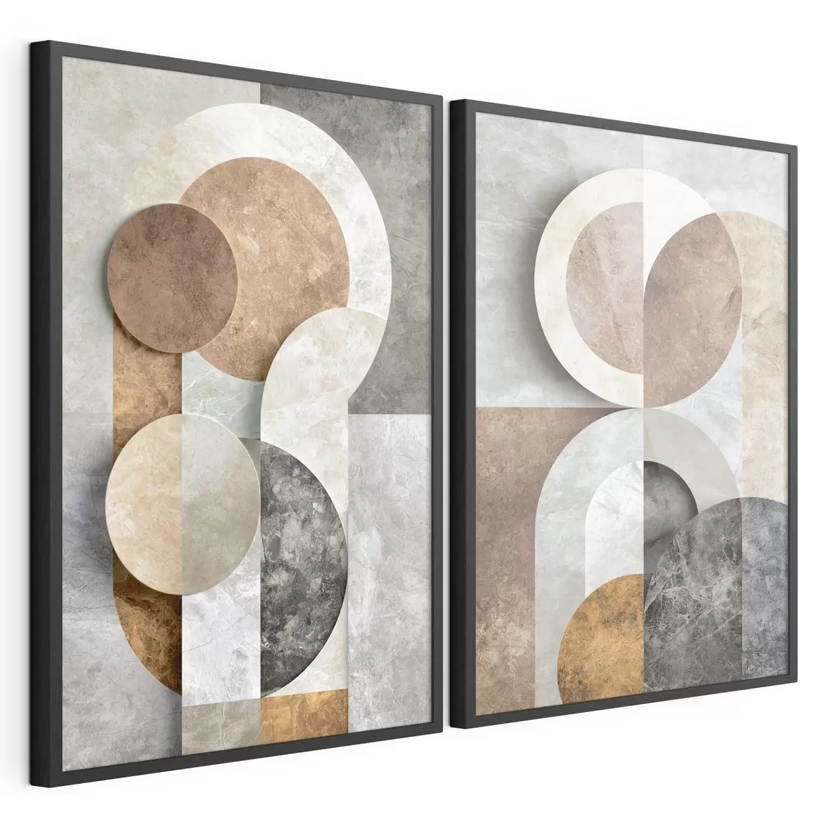 Poster Překrývající se geometrické tvary d31119