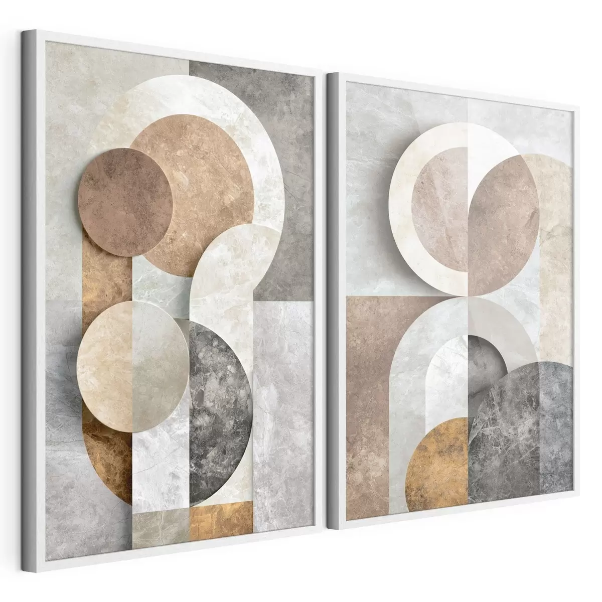 Poster Překrývající se geometrické tvary d31119