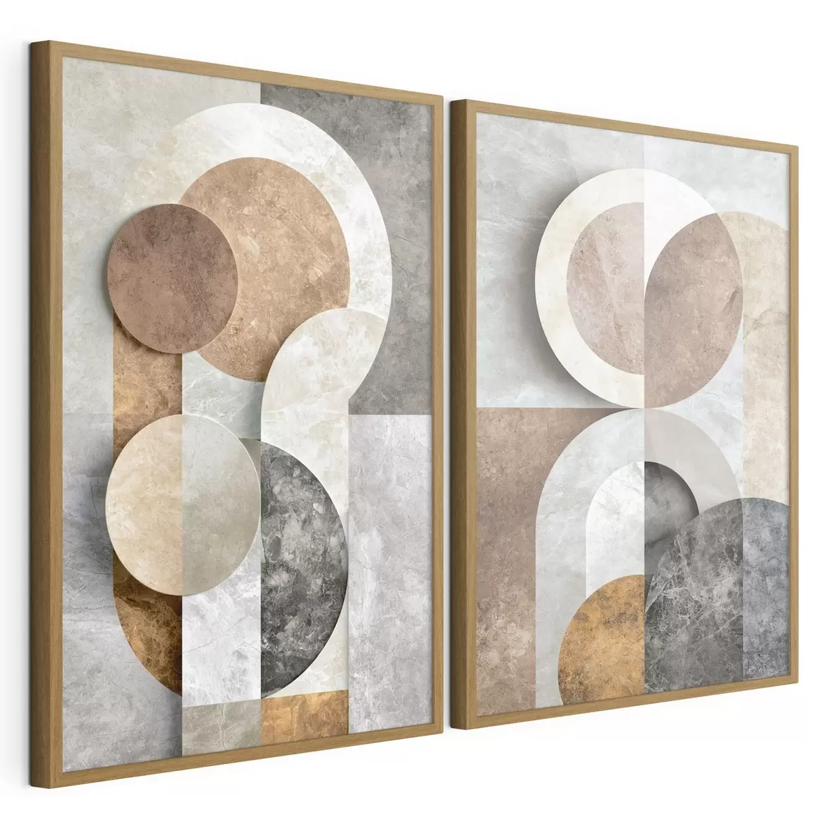 Poster Překrývající se geometrické tvary d31119
