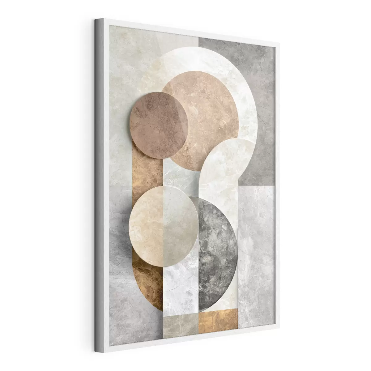 Poster Geometrická abstrakce s kruhy f51185