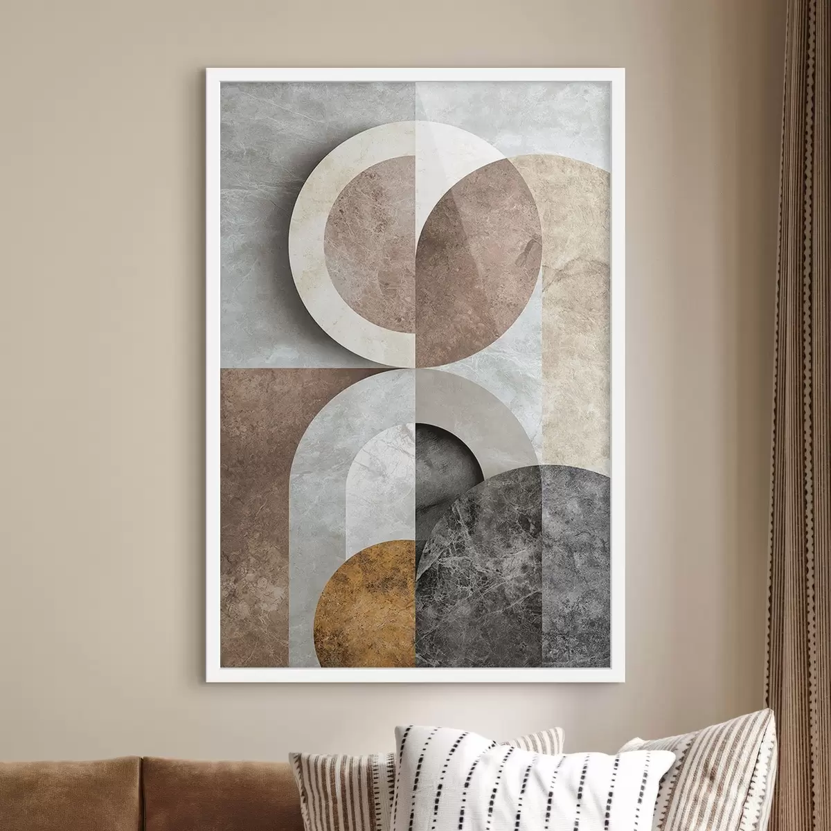 Poster Geometrická kompozice s kruhy f51281