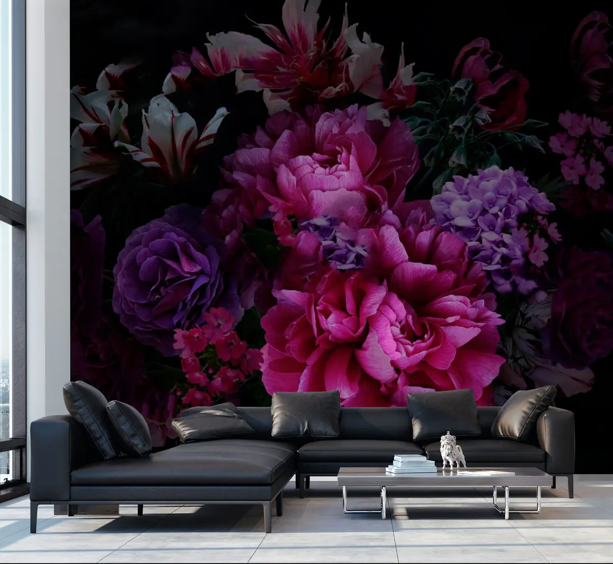 Fototapet Kytice nádherných pivoněk u72224