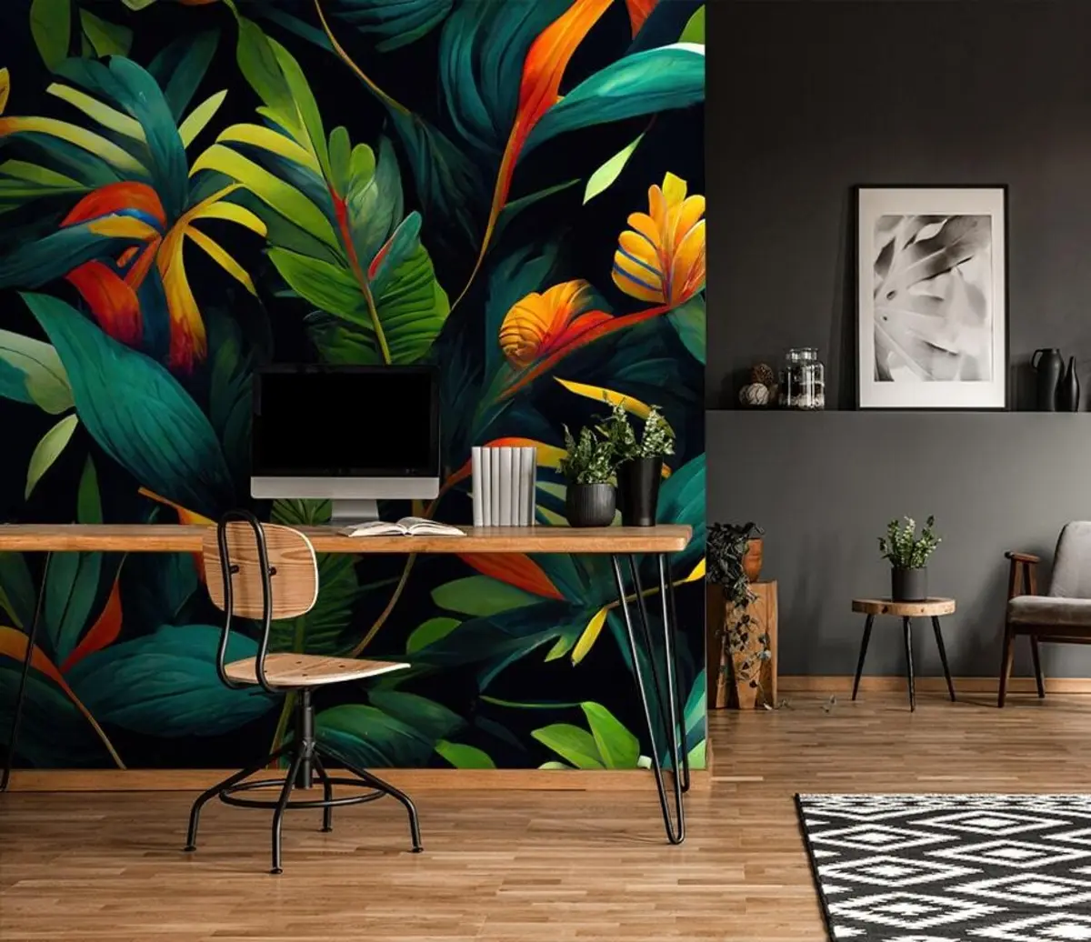 Fototapet Světlá tropická džungle u72390