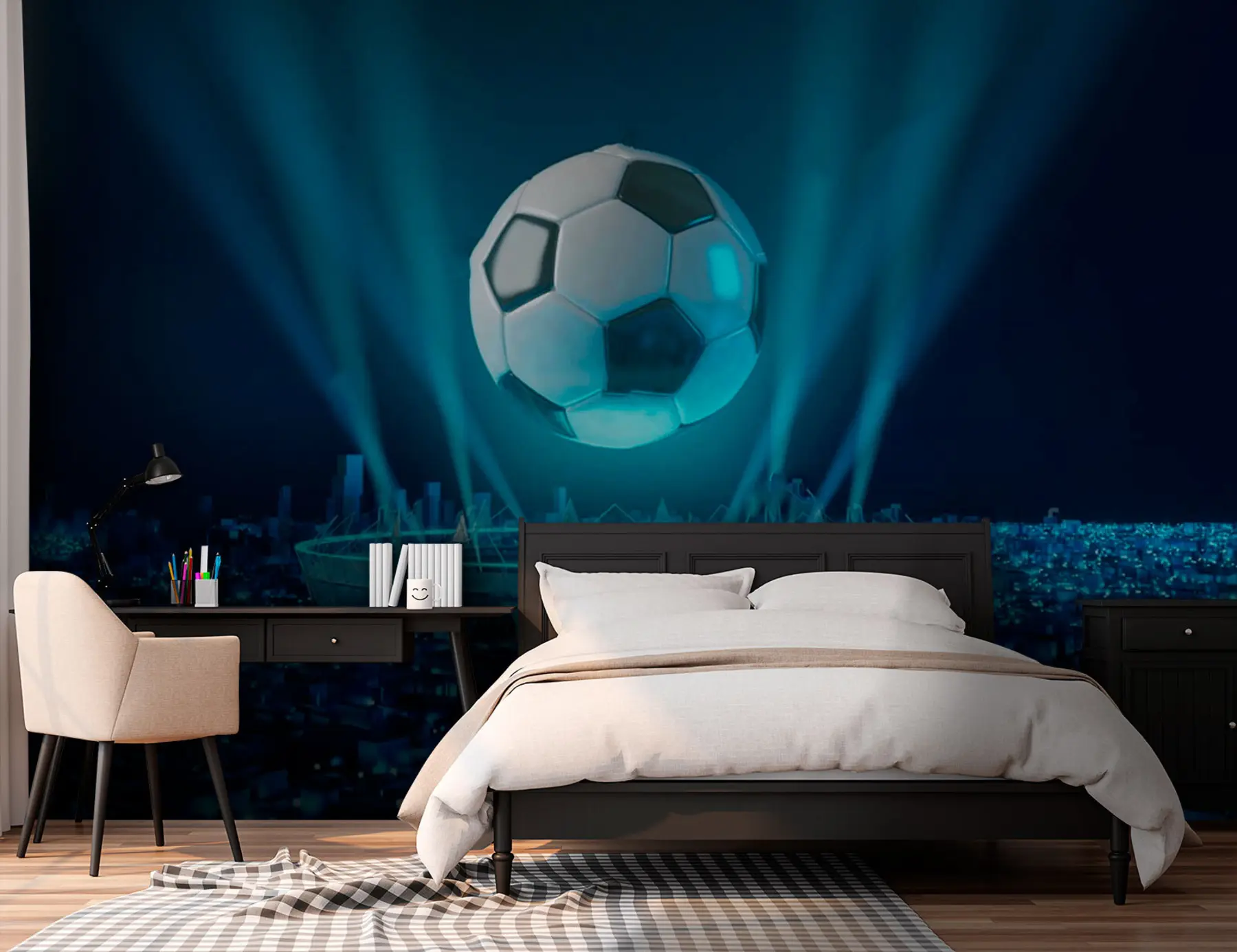 Fototapet Míč na pozadí stadionu u72793